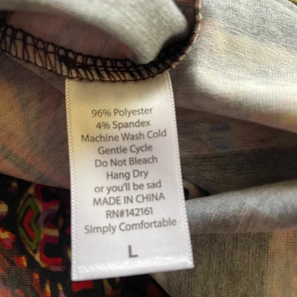 LuLaRoe Women’s Size L Colorful Geometric Pattern Skirt Cassie - Picture 11 of 11